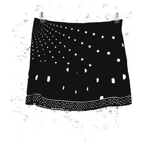 *SALE! ELIE TAHERI  Black Pleated Skirt Sz6 NWOT